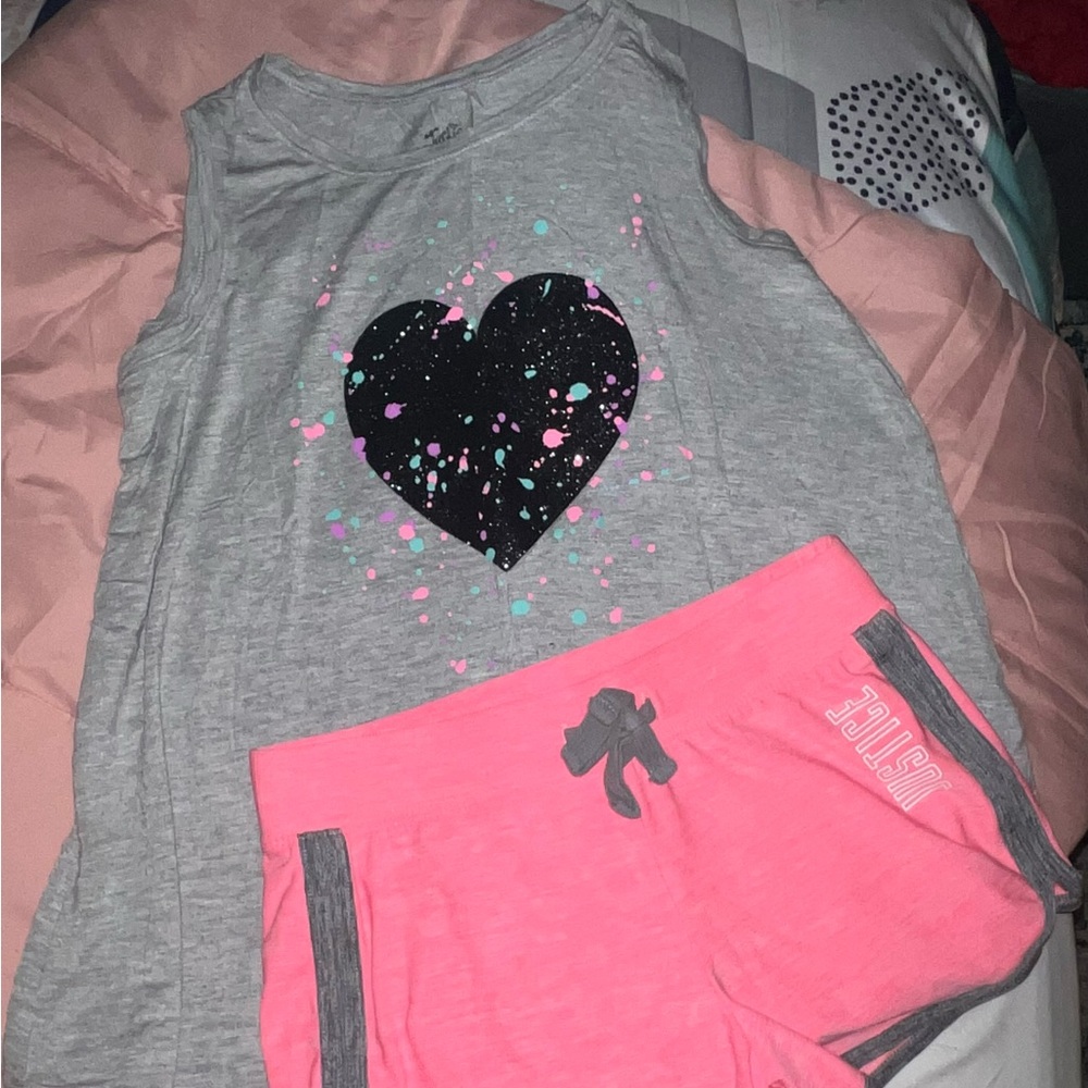 Justice outfit girls size 10/12 in EUC